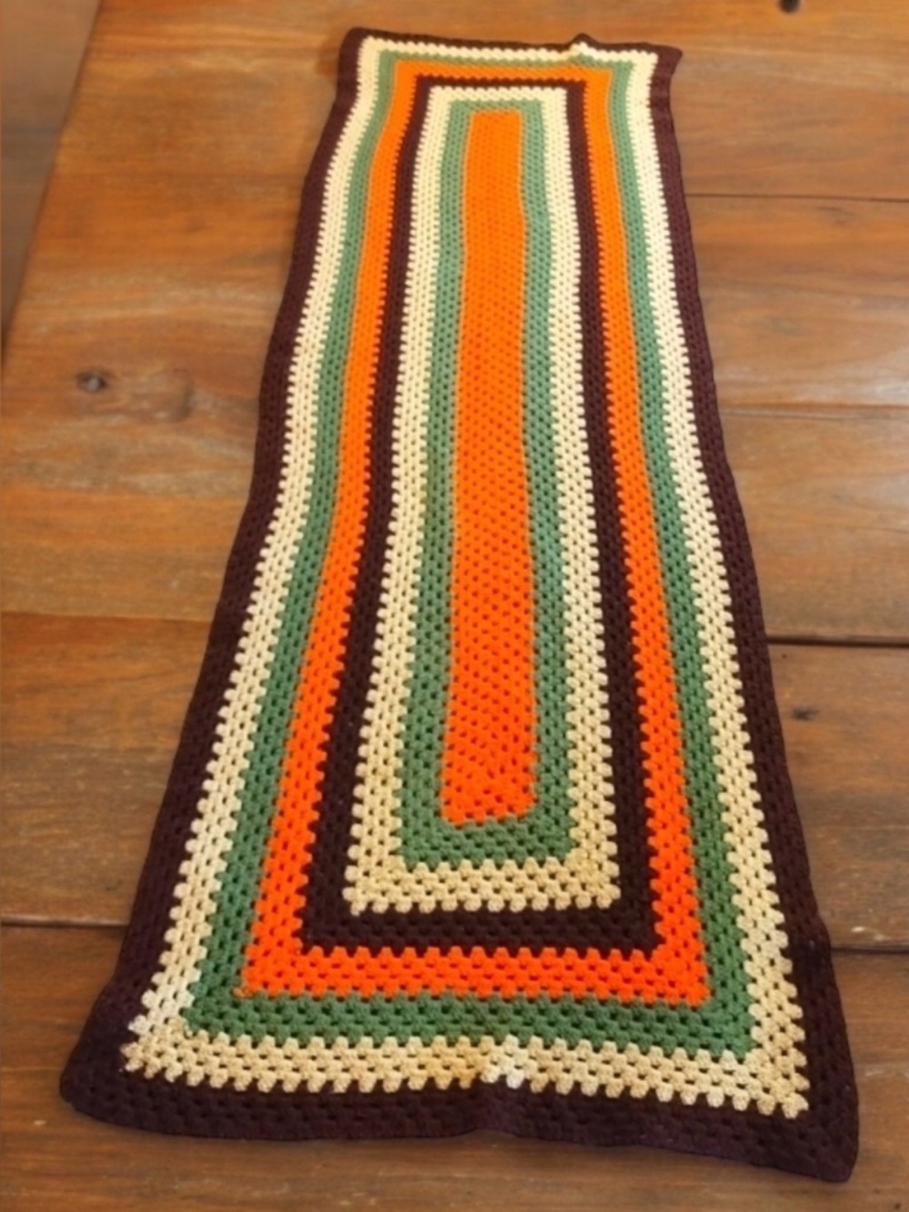 ~ Vintage 70s Bohemian Handmade Throw ~